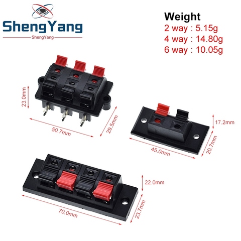 Шэньян 1 шт., на возраст 2, 4, 6, таким образом, весна пуш-ап выпуск соединитель Динамик Клеммная колодка блок ► Фото 1/6