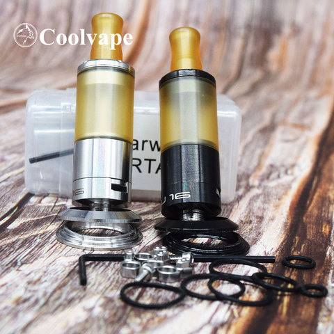 Coolvape Dvarw 16 RTA Top oiling RTA 2 мл 16 мм dvarw mtl rta 316ss перестраиваемый бак с воздушным потоком Одиночная катушка DIY vs thc tauren mod ► Фото 1/6