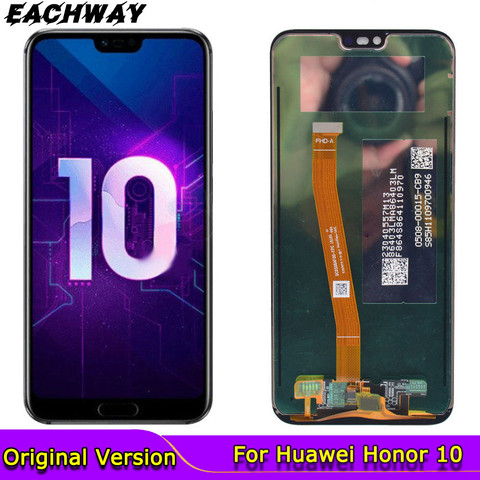 Оригинальный дисплей для Huawei Honor 10, ЖК-дисплей, сенсорный экран для телефона, дигитайзер для Huawei Honor 10, ЖК-экран для телефона ► Фото 1/5
