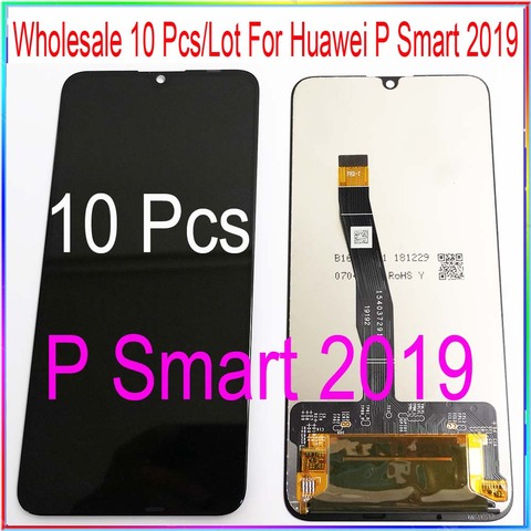 Оптовая продажа, 10 шт./лот, для Huawei P Smart 2022, ЖК-дисплей, enjoy 9S, сенсорный экран с рамкой в сборе ► Фото 1/4