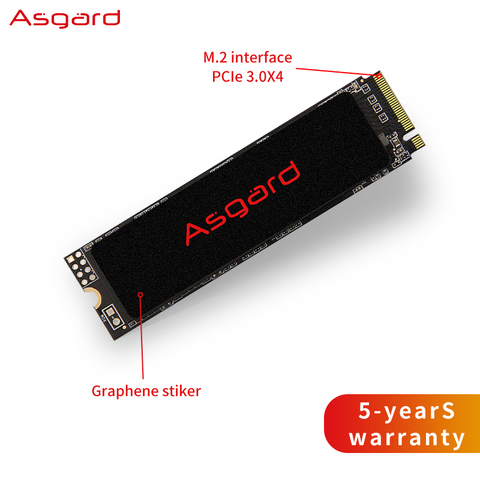 Asgard M.2 ssd M2 PCIe NVME 250 ГБ 500 ГБ 1 ТБ 2 ТБ твердотельный накопитель 2280 внутренний жесткий диск hdd для ноутбука ► Фото 1/6