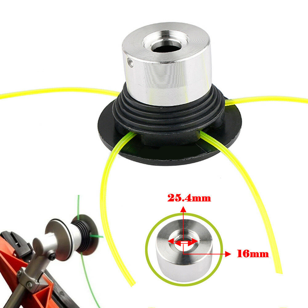 1 шт., Резьбовая головка 16 мм + 2 режущих резьбы, универсальная режущая головка для кустореза, триммера ► Фото 1/5