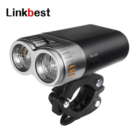 Linkbest 500 люмен USB Перезаряжаемый велосипедный фонарь 3000mAh батарея велосипедный фонарь-подходит для всех велосипедов ► Фото 1/5