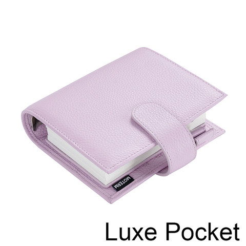 Moterm Luxe Series Pocket Planner A7 Размер ноутбук с 30 мм серебряными кольцами мини-органайзер для повестки дня из воловьей кожи Дневник Журнал Блокнот ► Фото 1/6