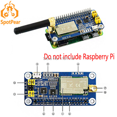 Raspberry Pi SX1262 LoRa HAT 915 МГц ► Фото 1/6