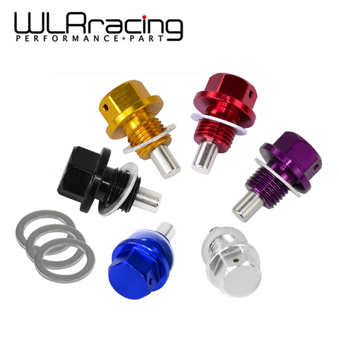 WLR RACING-M12x1.5 M12x1.25 M14x1.5 Магнитная дренажная масляная пробка и сливная гайка для слива масла (доступно много цветов) ODP12125/1215/1415 ► Фото 1/6