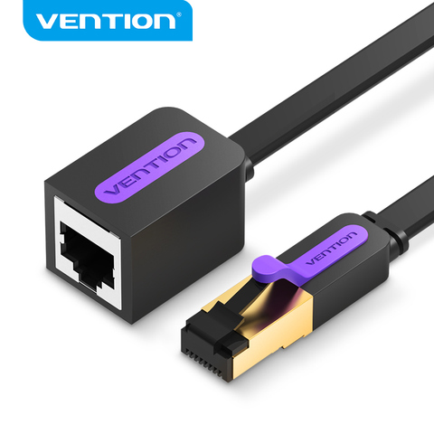 Удлинитель Ethernet Vention Cat7, RJ45 Cat7/Cat6, адаптер для ПК, ноутбука, роутера, модемного кабеля Ethernet ► Фото 1/6