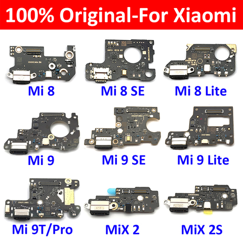 Оригинальная плата зарядного устройства PCB Flex для Xiaomi Mi 8 9 Lite 9 Se 9T 8se 9SE Pro Mix 2 2S USB порт разъем док-станция для зарядки гибкий кабель ► Фото 1/6