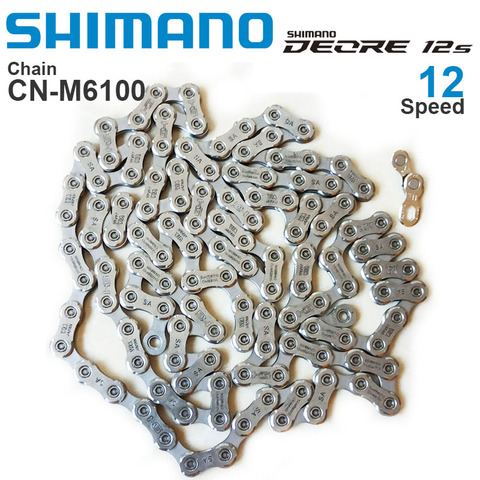 Оригинальный SHIMANO DEORE M6100- 12-Скорость велосипедных цепей-HG-сеть MTB 116/124L с быстра петля ► Фото 1/2