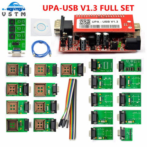 Горячая Распродажа 2022, диагностическое устройство USB UPAUSB с полными адаптерами V1.3 ECU, инструмент для настройки чипа OBD2 ► Фото 1/6