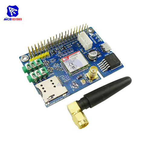 Модуль diymore SIM800C GSM GPRS, четырехдиапазонная макетная плата с SMA антенной, слот для микро SIM-карты для Arduino Raspberry Pi ► Фото 1/6