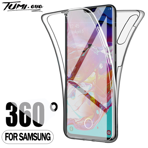 Противоударный чехол 360 для Samsung Galaxy Note 20 Ultra 8 9 10 S6 S7 Edge S8 S9 S10 S20 Plus A11 A21S A51 A71 A10 A30 A50 A70, чехол ► Фото 1/6