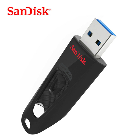 Флеш-накопитель SanDisk Ultra USB, 256 ГБ, 128 ГБ, 64 ГБ, 32 ГБ, 16 ГБ, USB 3,0, флешка 100 МБ/с./с, USB-флешка для ПК/ноутбука, U-диск ► Фото 1/6
