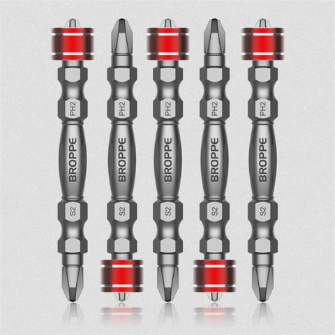 Крестообразное магнитное сверло для шуруповерта BROPPE S2 из легированной стали, нескользящее магнитное кольцо для электродрели ► Фото 1/6