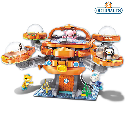 698pcs Genuine Octonauts Octopod GUP Building Block Playset Barnacles Kwazii Bricks Birthday Christmas Toy For Children Kids ► Фото 1/6