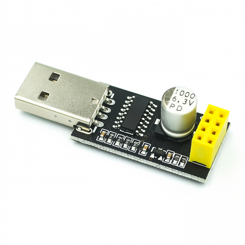 Адаптер программатора ESP01 UART GPIO0, Женский адаптер ESP8266, CH340G USB в ESP8266, последовательный беспроводной модуль для разработки Wi-Fi ► Фото 1/3