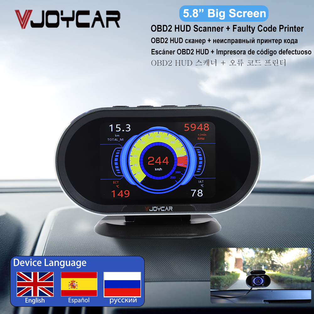 Vjoycar V70 2022 OBD2 HUD 