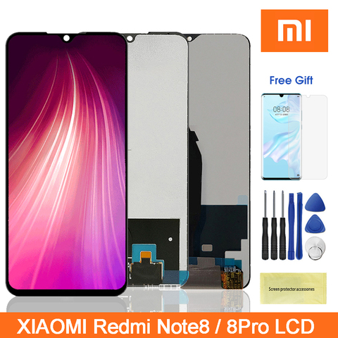 ЖК-дисплей Note8 Pro для Xiaomi Redmi Note8 Pro, ЖК-дисплей с сенсорным экраном и дигитайзером в сборе, сменный ЖК-дисплей для Redmi Note 8 ► Фото 1/6