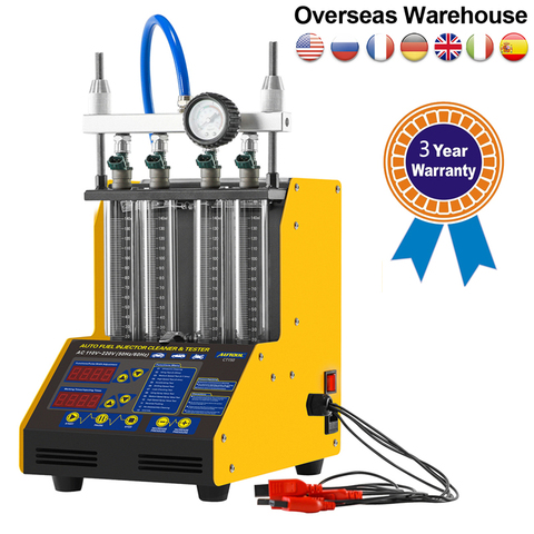 Оригинальный Автомобильный топливный инжектор AUTOOL CT150, испытательная машина для очистки, ультразвуковой очиститель, 4 цилиндра, тест для вс... ► Фото 1/6