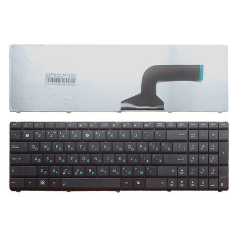 Русская клавиатура для ноутбука ASUS N52D N61J N61V N61D N61W X66 X66W X66IC N52 N52DA N52J N52JV A72 A72D A72F A72J Black RU ► Фото 1/3