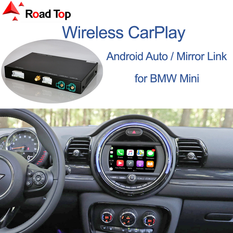 Беспроводной CarPlay Android авто для Mini R55 R56 R57 R58 R59 R60 R61 F54 F55 Clubman Countryman Hardtop Cooper John Cooper работает ► Фото 1/6