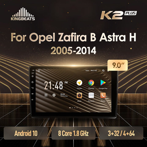 KingBeats штатное головное устройство For Opel Zafira B For Opel Astra H автомагнитола на андроид магнитола For Опель Зафира B For Опель Астра H For автомобильная мультимедиа Octa Core 8 core*1.8G No 2din 2 din dvd ► Фото 1/6