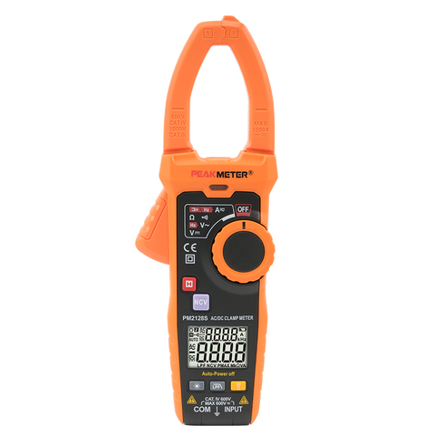 PEAKMETER PM2128S умный Ручной цифровой измеритель напряжения, 1000 А измерения тока Автоматический диапазон NCV тестер мультиметр ► Фото 1/6
