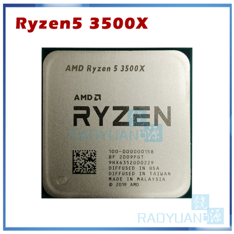 Процессор AMD Ryzen 5 3500X R5 3500X 3,6 ГГц шестиядерный шестипоточный процессор 7 нм 65 Вт L3 = 32M 100-000000158 разъем AM4 ► Фото 1/1