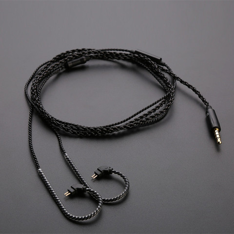 TRN оригинальный кабель для наушников черный провод микрофон Опционально для TRN V90 V80 V10 V20 V30 VX BA5 IM1 H2 ► Фото 1/6