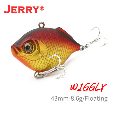 Jerry Wiggly 1 шт. 4,3 см 7,7 г погремучая crankbait VIB жесткая приманка Тонущая Ультралегкая пресноводная морская рыболовная приманка ► Фото 1/6