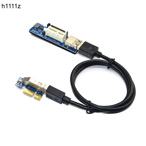 Расширитель PCI-E X1, адаптер PCI Express USB 3,0, Райзер PCIE 1X, переходная карта USB 3,0 PCI-E SATA PCI E Riser PCI Express X1 к X1, разъем ► Фото 1/6