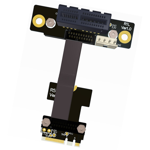 Riser M.2 WiFi A + E ключ A + E к PCI-e x4 удлинитель адаптер кабель карты Gen3.0 AE-Key A E для PCIE 3,0x1x4x16 M2 R52SF/R52SL/R52SR ► Фото 1/6