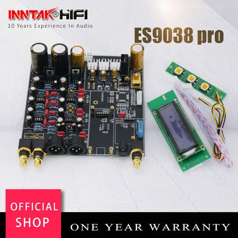 Собранный Hi-Fi ES9018 ES9028PRO ES9038PRO 32bit 384K DSD DOP DAC Bboard с пультом дистанционного управления/опциональным XMOS/USB входом ► Фото 1/6