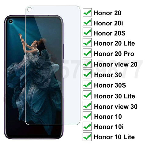 9D Защитное стекло для Huawei honor View 20 30 20S 30S закаленное защитное стекло для Honor 30 20 10 Lite 10i 20i стеклянная пленка ► Фото 1/6