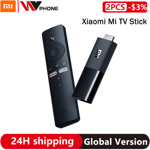 Xiaomi Mi TV Stick глобальная версия Android TV FDH HDR четырехъядерный HDMI 1 ГБ ОЗУ 8 Гб ПЗУ Bluetooth Wifi Netflix Google Assistant ► Фото 1/6