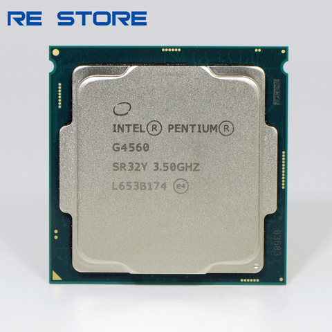 Бывший в употреблении процессор Intel Pentium G4560 3 Мб Кэш 3,50 ГГц LGA1151 двухъядерный процессор для настольных ПК ► Фото 1/2