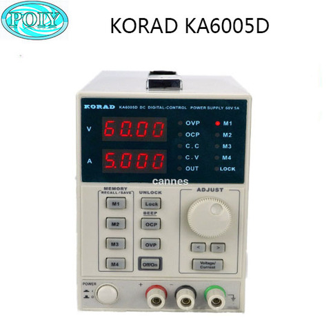 KORAD KA6005D-точный регулируемый 60 в, 5A DC Линейный источник питания, Цифровой Регулируемый лабораторный класс ► Фото 1/1