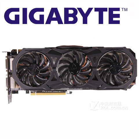 Видеокарты GIGABYTE GTX 970 4 ГБ GDDR5 256 бит GPU видеокарта для nVIDIA Geforce GTX970 GTX970-4GB карта Hdmi Dvi ► Фото 1/6