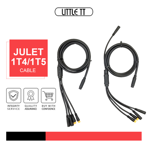 Ebike JULET 1T4/1T5 водонепроницаемый кабель для контроллера/светильник/Ebrake/дроссельная заслонка/дисплей кабель для преобразования Ebike ► Фото 1/6