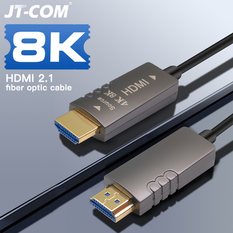 Кабель 8K 2,1 120 Гц 48Gbs, оптическое волокно, HDMI 2,1 2,0, кабель Ultra High Speed HDR eARC для HD TV Box проектора PS4, кабель HDMI ► Фото 1/6