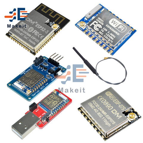 ESP8266 ESP-07 ESP-07S ESP32-S последовательного порта Беспроводной WI-FI Bluetooth Плата расширения модуль с 2,4 GHz антенна IPEX для Arduino ► Фото 1/6