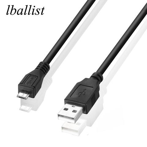 Кабель Micro USB 2,0 lballist, кабель USB 2,0 типа «папа» к Micro USB 2,0 «папа», экранированный фольгой, 30 см, 50 см, 1 м, 1,5 м, 1,8 м, 3 м, 5 м ► Фото 1/6