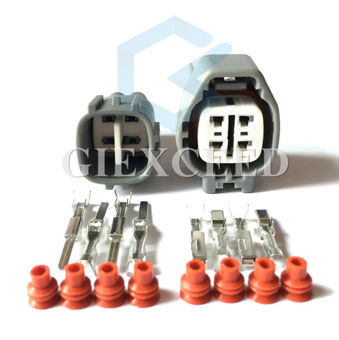 4 Pin 6189-0629/90980-11028 6188-0517/90980 автомобильный разъем для Toyota 1JZ-GTE 2JZ-GTE кислородный датчик розетка на перегородке ► Фото 1/6