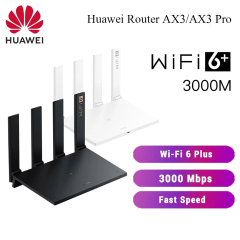 Глобальная версия, Дополнительный оригинальный маршрутизатор Huawei AX3 WiFi 6 + 3000 Мбит/с, беспроводной маршрутизатор, выделенный четырехъядерный Huawe WiFi AX3 / AX3 Pro ► Фото 1/6