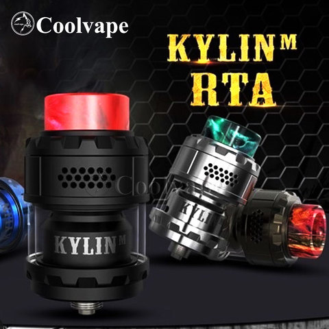 Coolvape Kylin м RTA танк в виде змеи rta tank atomizer 3 мл/4,5 мл 24 мм Перезаправляемые Атомайзеры емкостью Регулируемый бак испарителя атомайзера vape rta ► Фото 1/6