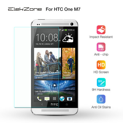 3 шт закаленное стекло для экрана телефона с нанопокрытием 9H HD стеклянная плёнка для htc One M7 2.5D Защитная пленка для экрана для htc M7 HD ► Фото 1/6