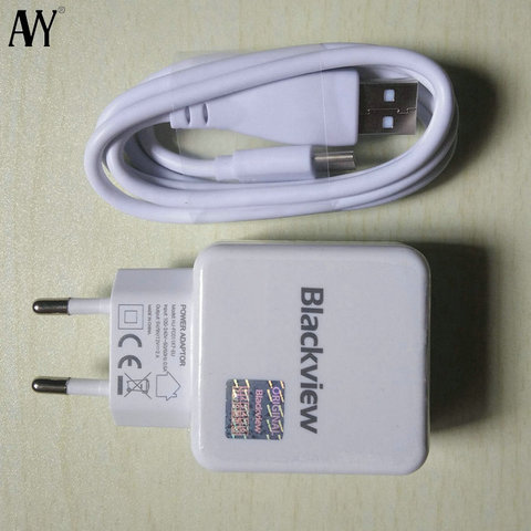Адаптер питания AVY для Blackview A80 Pro BV9800 Pro BV9900 Pro BV6300 Pro, зарядное устройство для путешествий с вилкой европейского стандарта, 18 Вт, кабель USB Type-C ► Фото 1/4