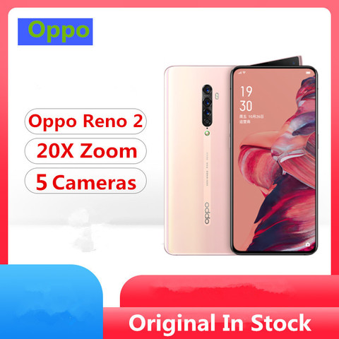 Смартфон Oppo Reno 2 20x zoom, Snapdragon 730, AMOLED экран 6,5 дюйма, 48 Мп + 16 Мп + 13 МП + 8 Мп + 2 МП, сканер отпечатка пальца, VOOC 3,0, 128 ГБ ► Фото 1/6