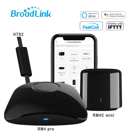 BroadLink RM4 Pro IR/ RF/WIFI, RM4C Mini WIFI IR умная универсальная дистанционная техника Голосовое управление Alexa Google Home ► Фото 1/6