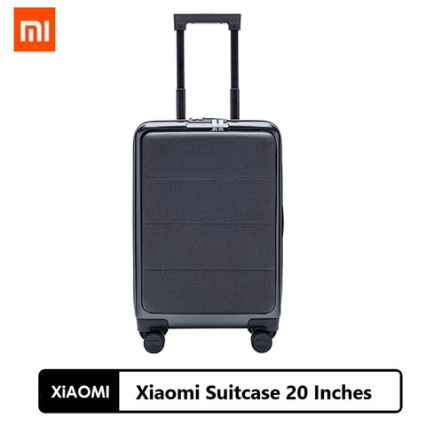 Оригинальный чемоданчик Xiaomi 20 дюймов, стандартный корпус для посадки из поликарбоната, двойной кодовый замок, деловой багаж, универсальное колесо 360 ° ► Фото 1/6